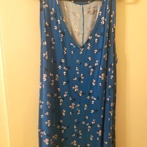 Lane Bryant blue floral swing tank